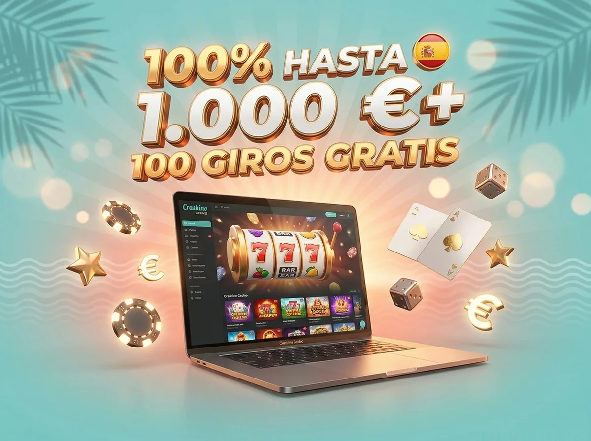 100% HASTA 1.000 €+ 100 GIROS GRATIS